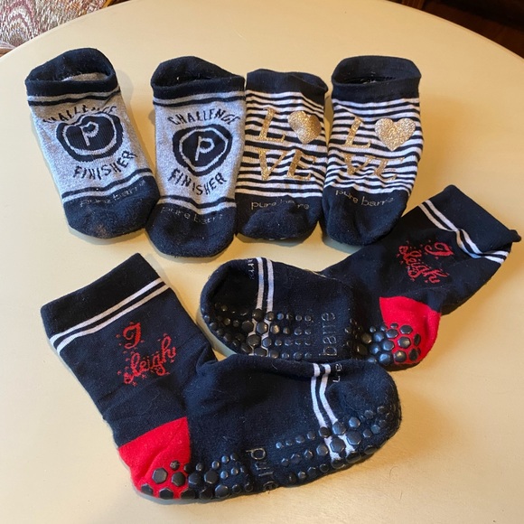 Pure Barre Accessories - Pure Barre assorted sticky socks , size small